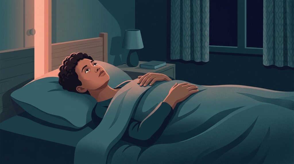 A experiência pode parecer assustadora porque elementos do sonho podem persistir enquanto a pessoa já está consciente.