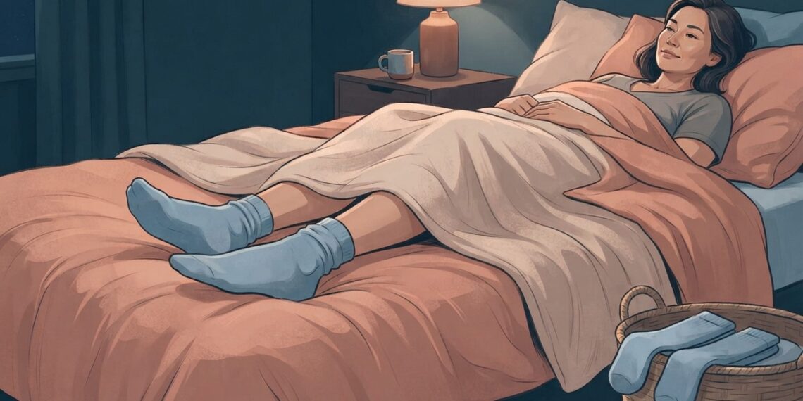 Dormir de meia faz mal? O que observar no tecido e na higiene