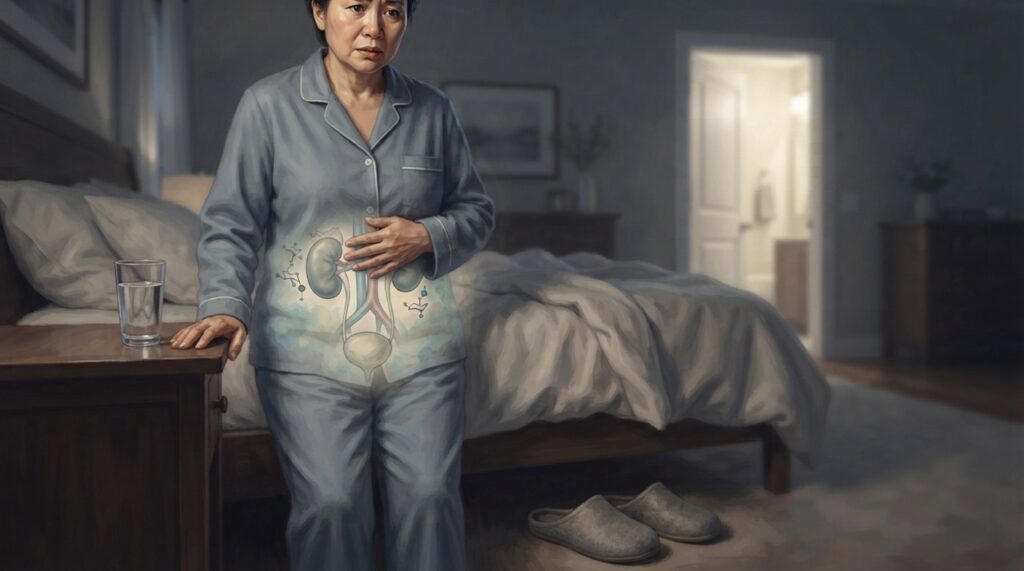 Diabetes, alterações renais, próstata, bexiga e distúrbios do sono estão entre as possíveis causas de noctúria.