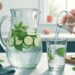 Colocar hortelã e pepino na água: qual a função e como deixar a bebida saborosa