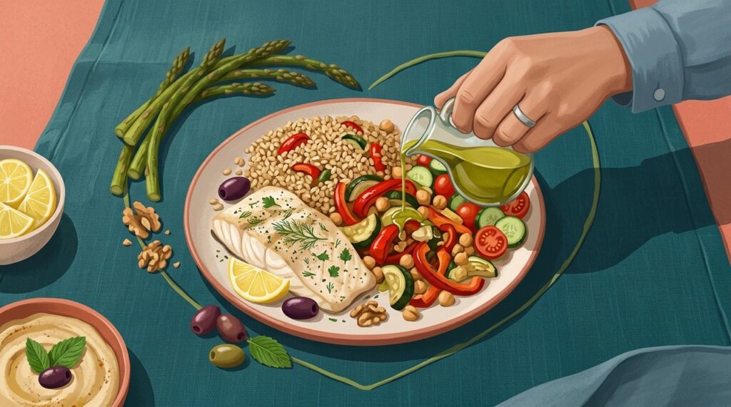 O azeite extravirgem ganha mais sentido quando faz parte de uma alimentação semelhante à dieta mediterrânea.