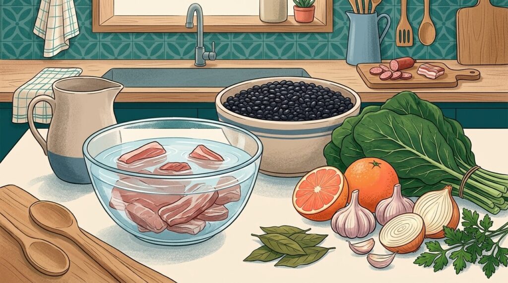 Dessalgar bem as carnes e diminuir embutidos são estratégias simples para reduzir o sódio da feijoada.