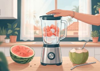 Melancia e água de coco no liquidificador: para que serve e por que tomar em dias quentes