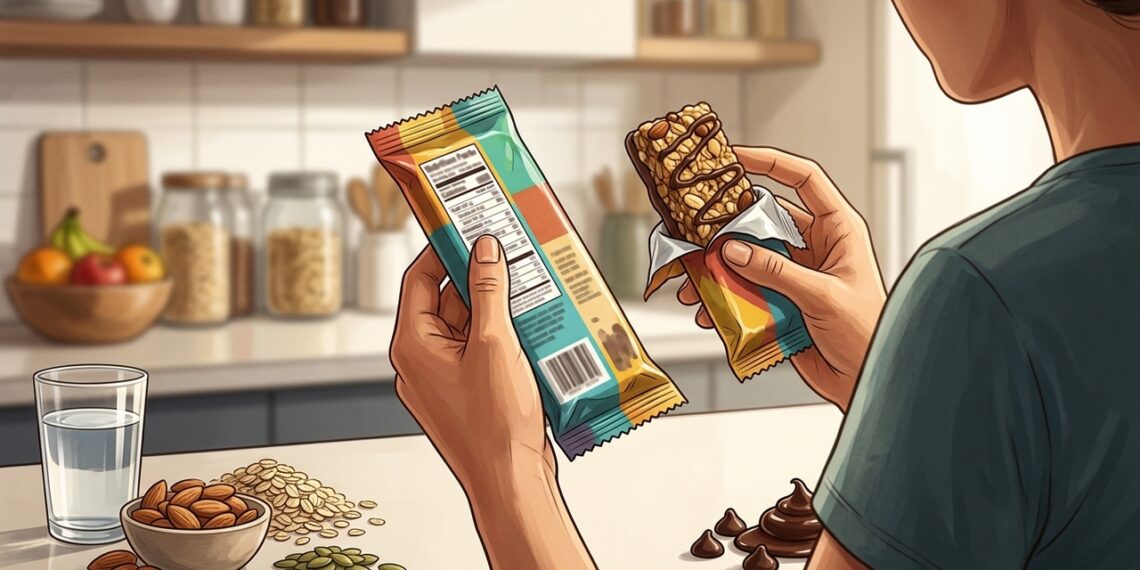 Barrinhas de proteína facilitam a rotina, mas comparar ingredientes ajuda a escolher opções mais equilibradas.