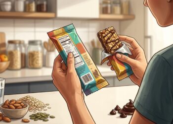 Barrinhas de proteína facilitam a rotina, mas comparar ingredientes ajuda a escolher opções mais equilibradas.