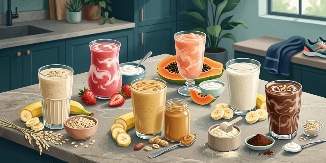 6 receitas de vitaminas caseiras ricas em proteína para o pós-treino