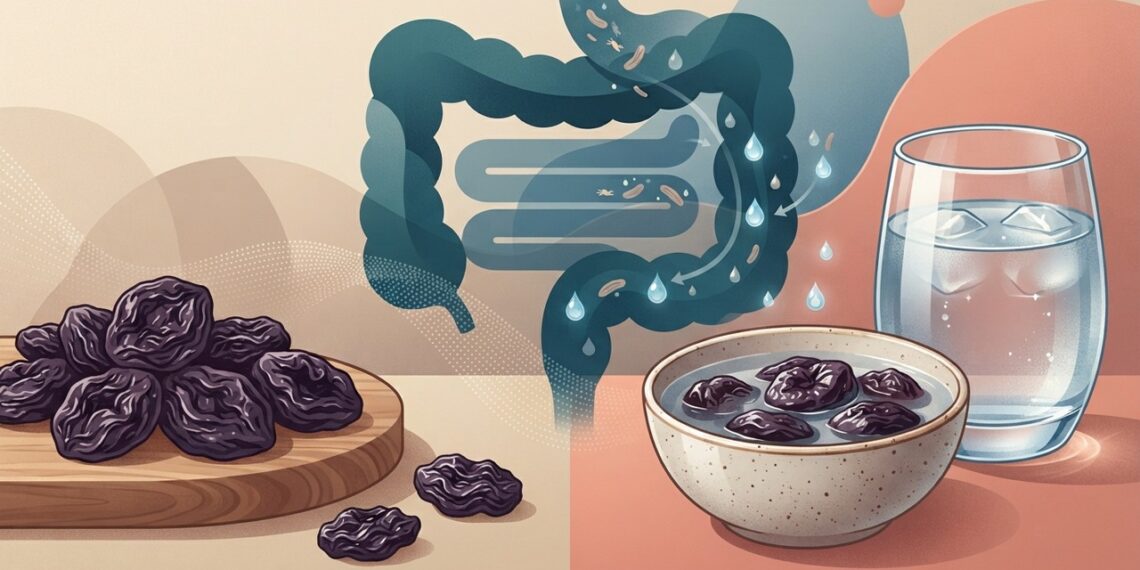 Truque caseiro para intestino preso: ameixa seca hidratada, simples e acessível, para ajudar o intestino a funcionar