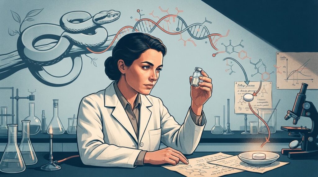 O captopril surgiu após décadas de pesquisa que transformaram uma descoberta sobre o veneno da jararaca em conhecimento farmacológico.