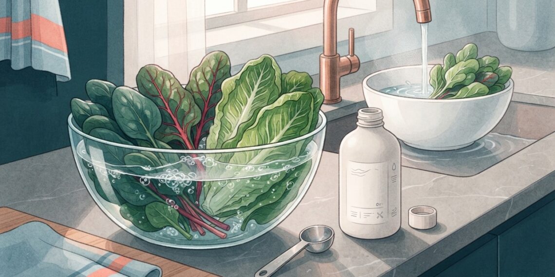 Higienizar verduras com hipoclorito: o que muda e por que a Anvisa recomenda