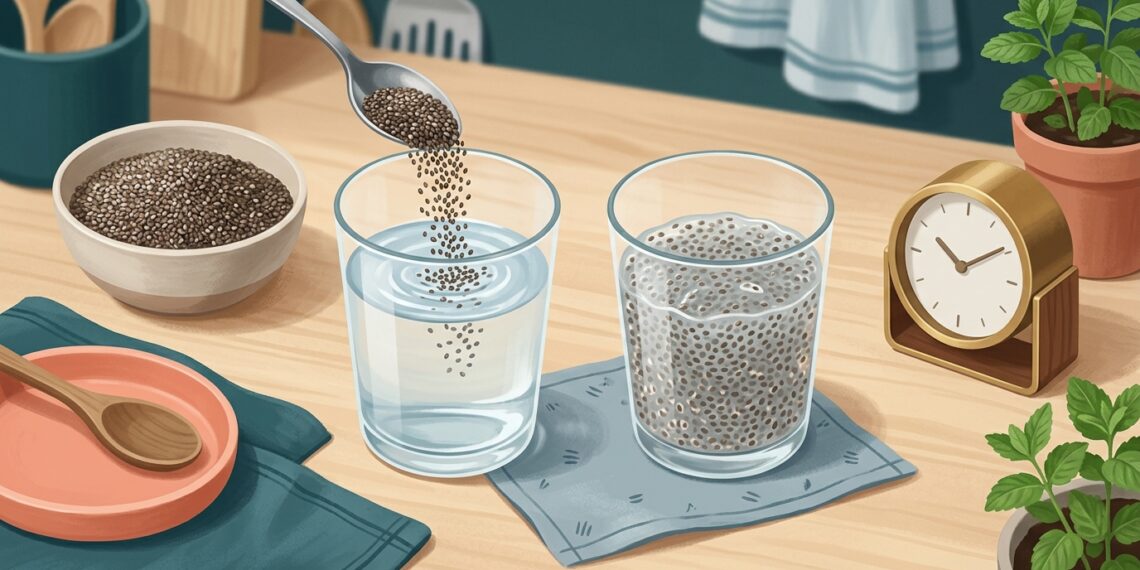 Chia hidratada favorece o funcionamento do intestino, contanto que fique de molho antes