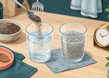 Chia hidratada favorece o funcionamento do intestino, contanto que fique de molho antes