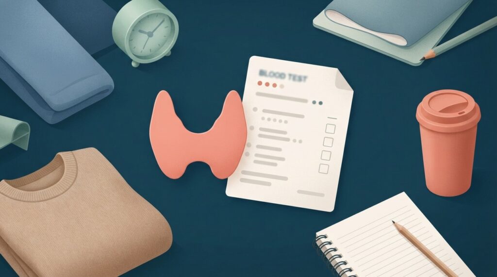 Quando os sintomas se sobrepõem, exames e avaliação clínica ajudam a investigar se há alteração da tireoide.