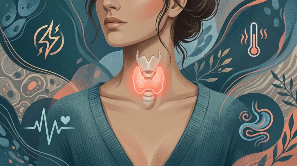 A tireoide participa de funções como metabolismo, temperatura corporal e ritmo cardíaco, por isso alterações podem causar sintomas variados.