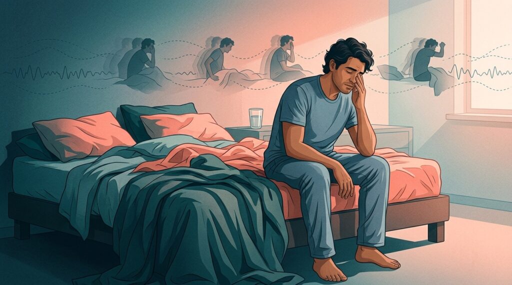 Apneia, insônia e movimentos das pernas podem fragmentar o sono mesmo quando a pessoa passa muitas horas na cama.