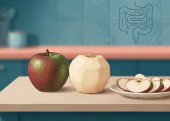 Maçã com casca ou sem casca: o que muda para o intestino?