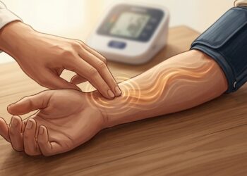 A pressão de pulso complementa a medição tradicional e pode revelar sinais de rigidez arterial.