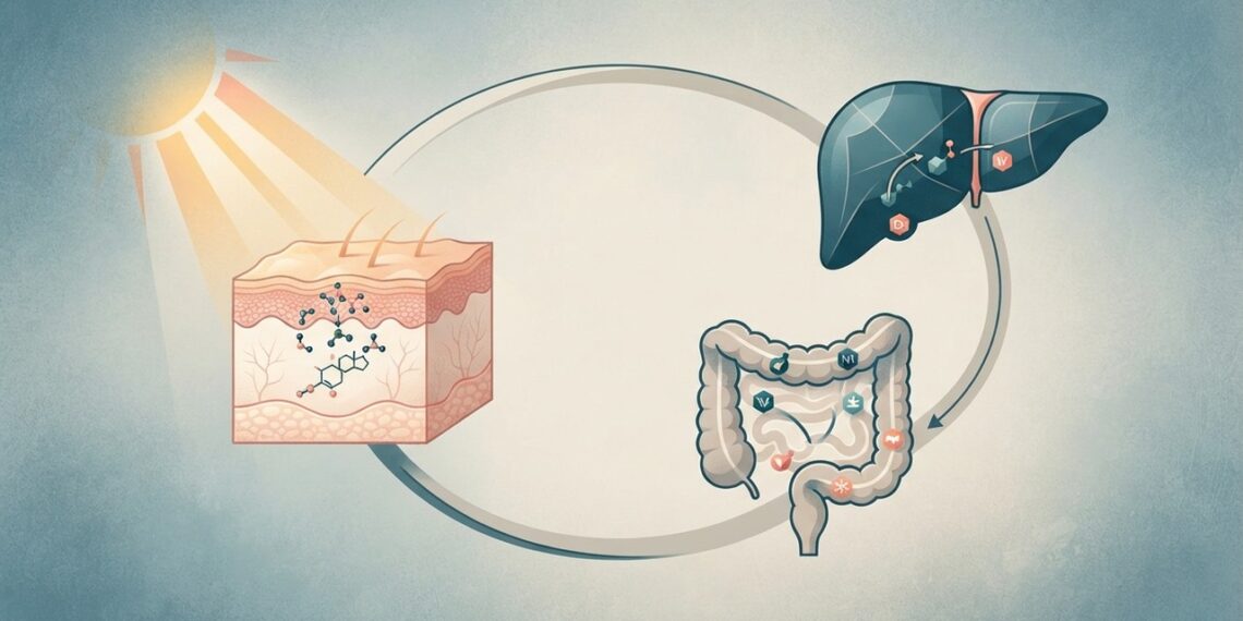 Falta de vitamina D não depende só do sol; intestino e fígado também influenciam