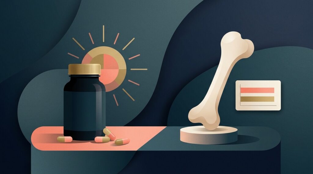 Tomar vitamina D sem deficiência não mostrou proteção extra contra fraturas no estudo VITAL.