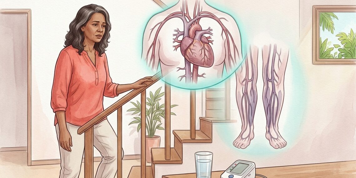 Cansaço ao subir escadas e tornozelos inchados: os sinais que o coração pode estar pedindo ajuda