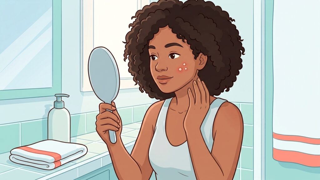 Pústulas podem indicar acne ou outras inflamações; evitar espremer ajuda a reduzir manchas e cicatrizes.