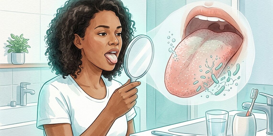 O mau hálito que não passa muitas vezes não começa na boca, mas em restos de alimentos e bactérias na língua