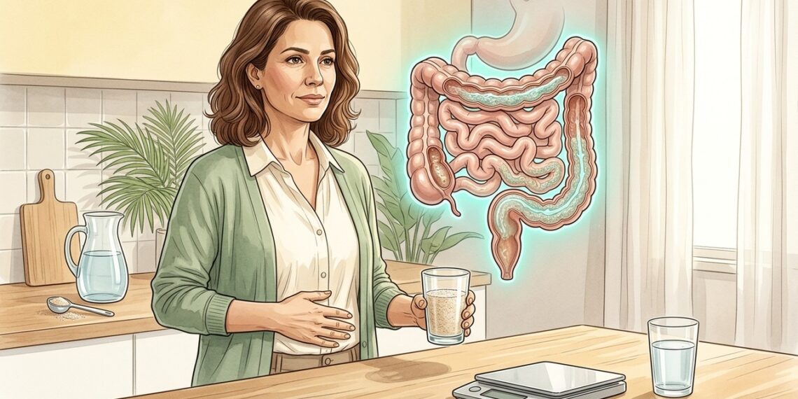 Psyllium com água ajuda a regular o intestino nos dois sentidos, desde que a dose seja respeitada
