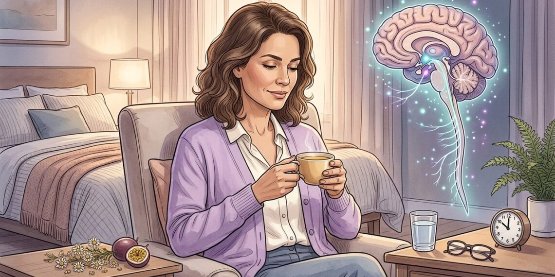 Chá de camomila com maracujá pode ajudar a relaxar antes de dormir, mas o horário muda o resultado