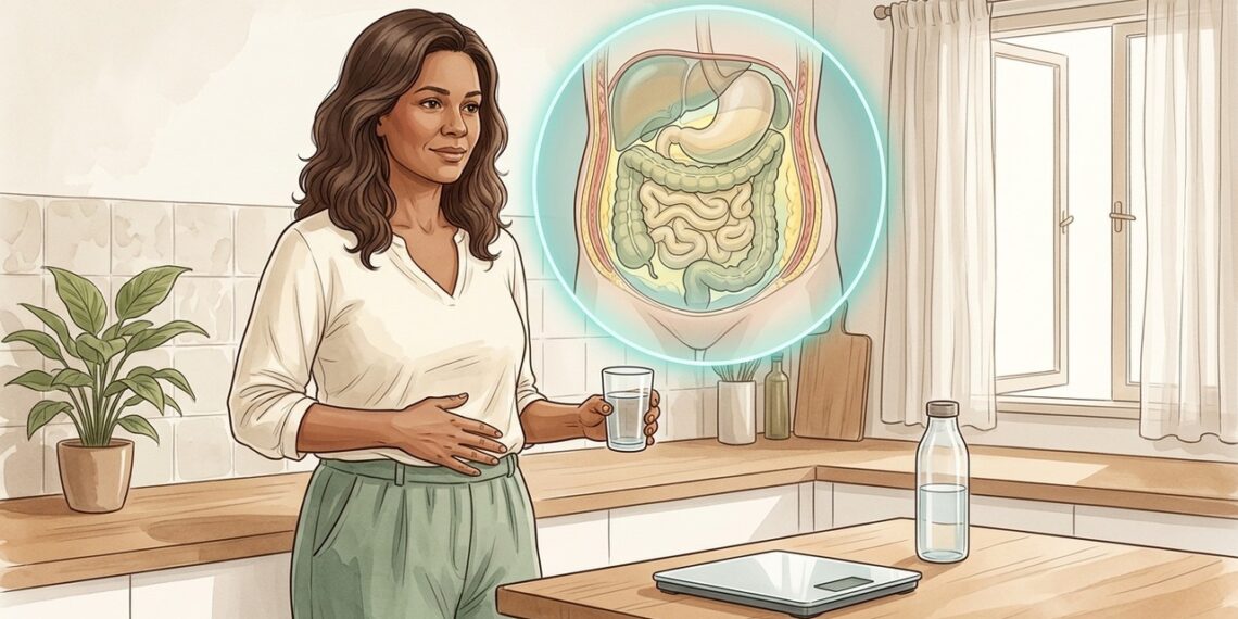 Barriga que não some nem sempre é alimentação, mas retenção e pouco sono