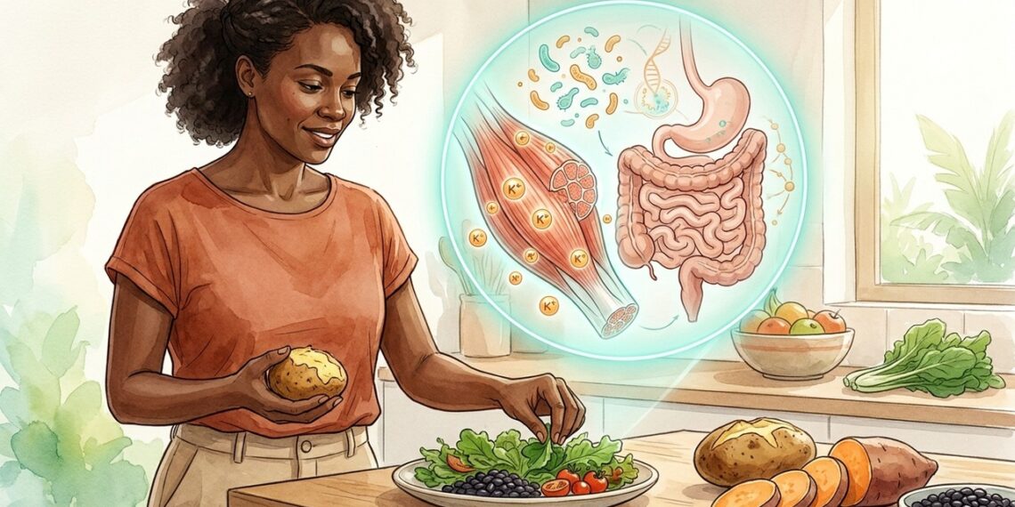 A batata é rica em potássio e ajuda músculos, intestino e energia