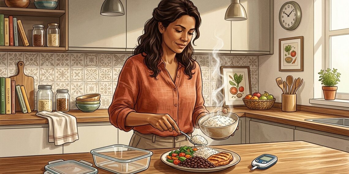 Arroz requentado tem efeito diferente sobre o açúcar no sangue?
