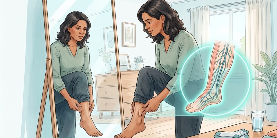 O teste simples do espelho que ajuda a perceber retenção de líquido no corpo
