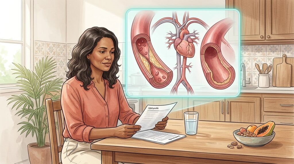 O lipidograma revela alterações invisíveis que ajudam a avaliar o risco cardiovascular individual.