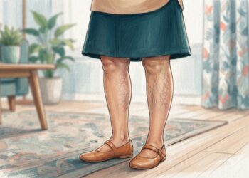 O que está por trás dos vasinhos vermelhos e roxos que aparecem nas pernas com os anos
