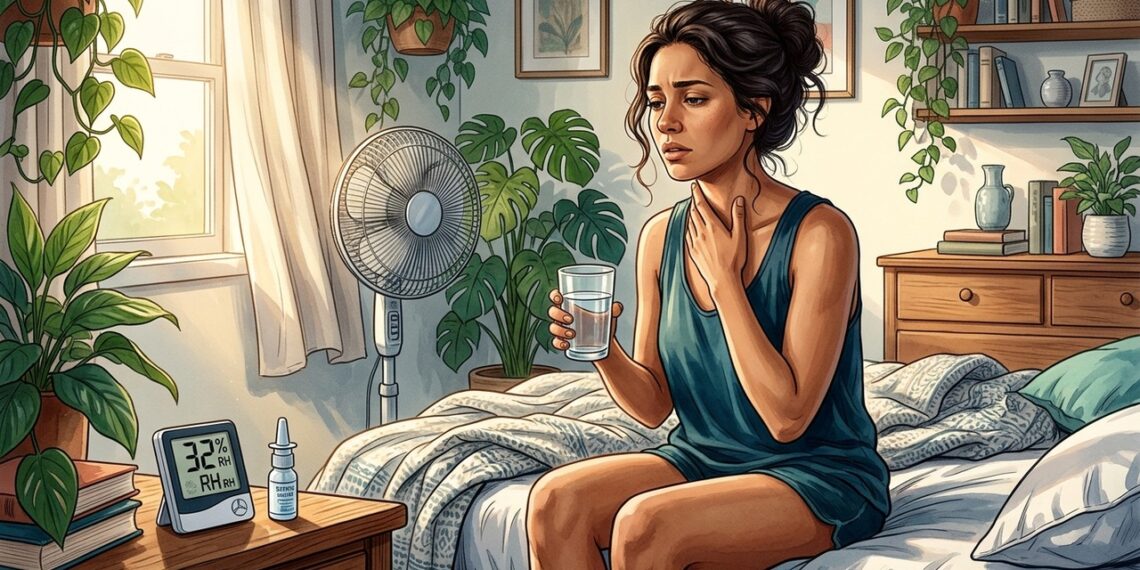 Dormir com ventilador ligado pode ressecar nariz e garganta durante a noite