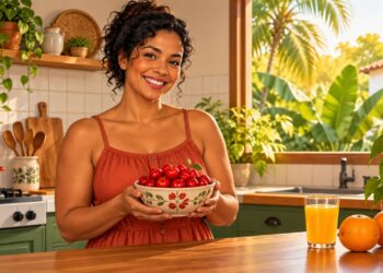Acerola fresca concentra muito mais vitamina C do que a laranja, fruta mais lembrada contra gripes.