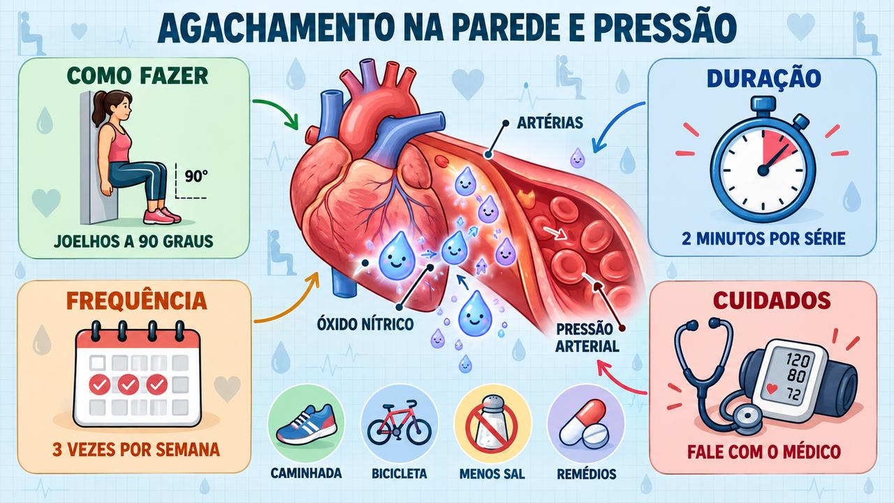 Quatro pilares do wall sit: técnica correta, duração, frequência semanal e cuidados antes de começar.