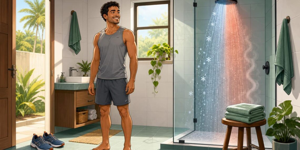 Escolher entre banho frio ou quente depois do treino depende do tempo desde o exercício e da dor muscular.