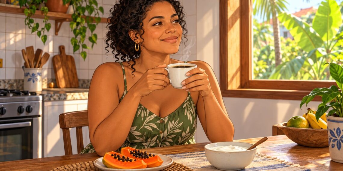 Café, com ou sem cafeína, alimenta bactérias do intestino e pode favorecer o humor, segundo pesquisadores.