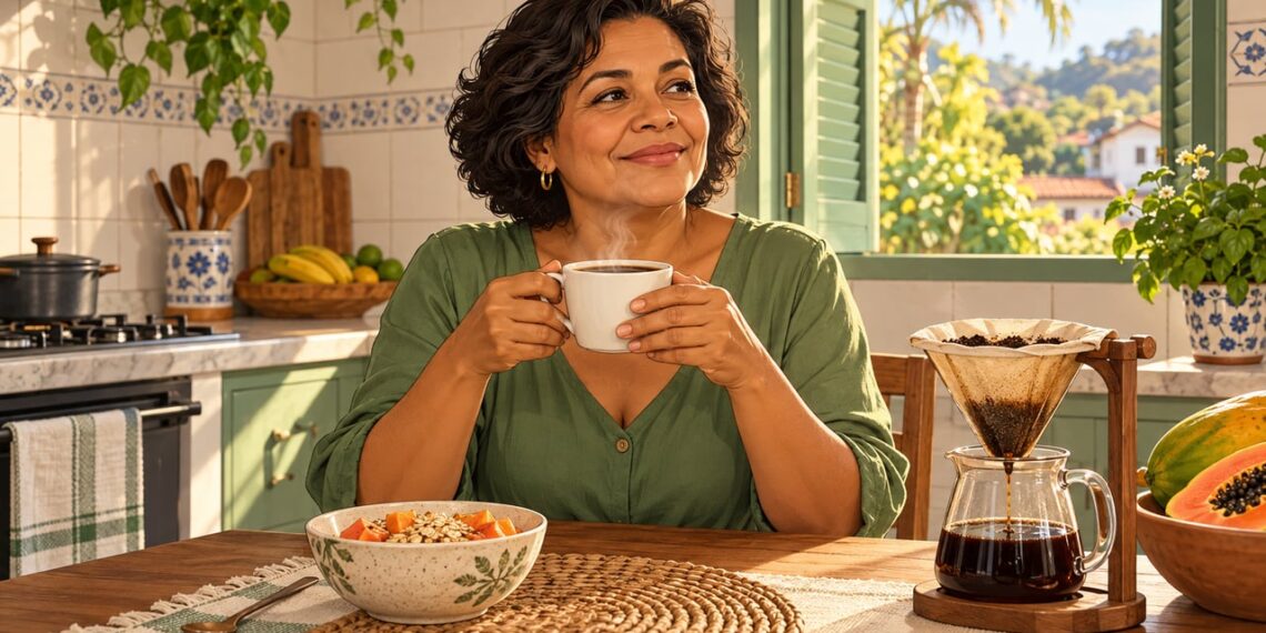 Café na medida certa pode favorecer a microbiota intestinal e a digestão logo cedo.