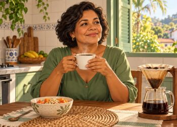 Café na medida certa pode favorecer a microbiota intestinal e a digestão logo cedo.