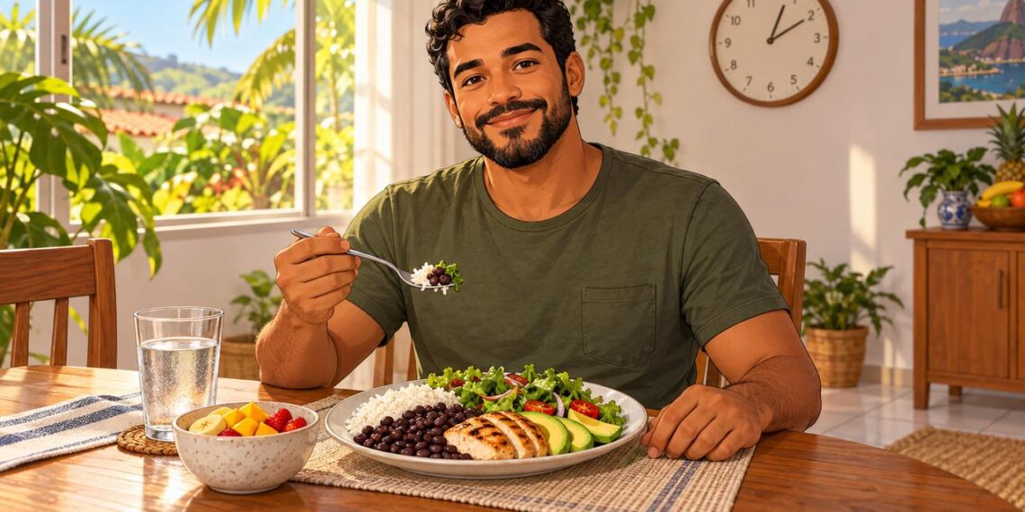 Um prato equilibrado importa mais que o relógio: a ciência questiona comer de 3 em 3 horas.