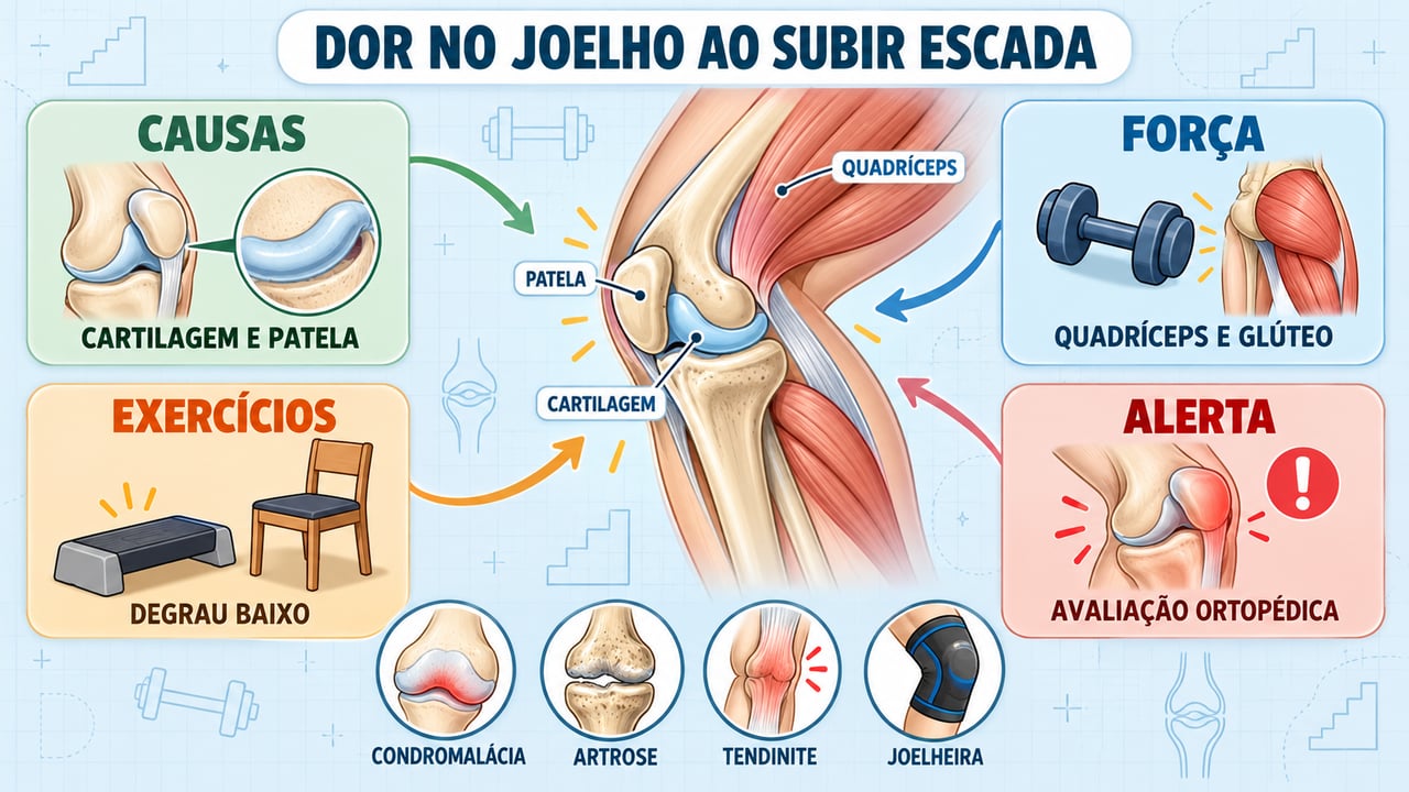 Causas, fortalecimento, exercícios e sinais de alerta: os quatro pilares para cuidar da dor no joelho.
