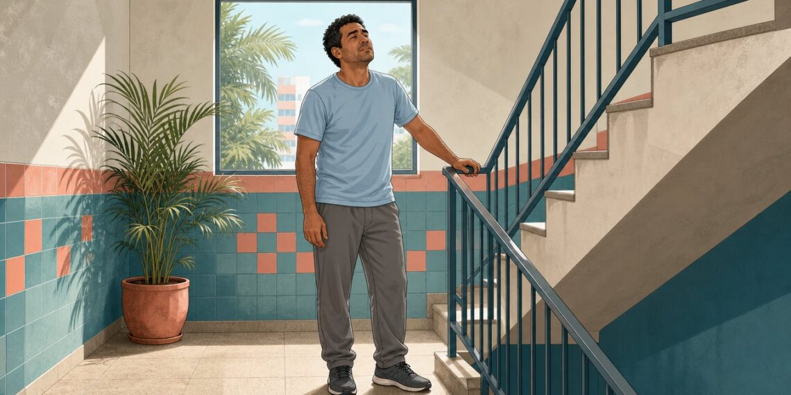 Pausar para recuperar o fôlego na escada pode ser falta de condicionamento, mas nem sempre.
