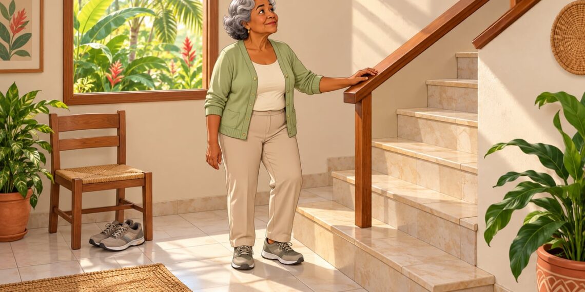 Dificuldade para subir escadas pode ser sinal de sarcopenia, mas o músculo responde ao treino em qualquer idade.