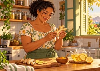 Gengibre fresco e em pó têm usos diferentes na cozinha brasileira, do chá às marinadas.