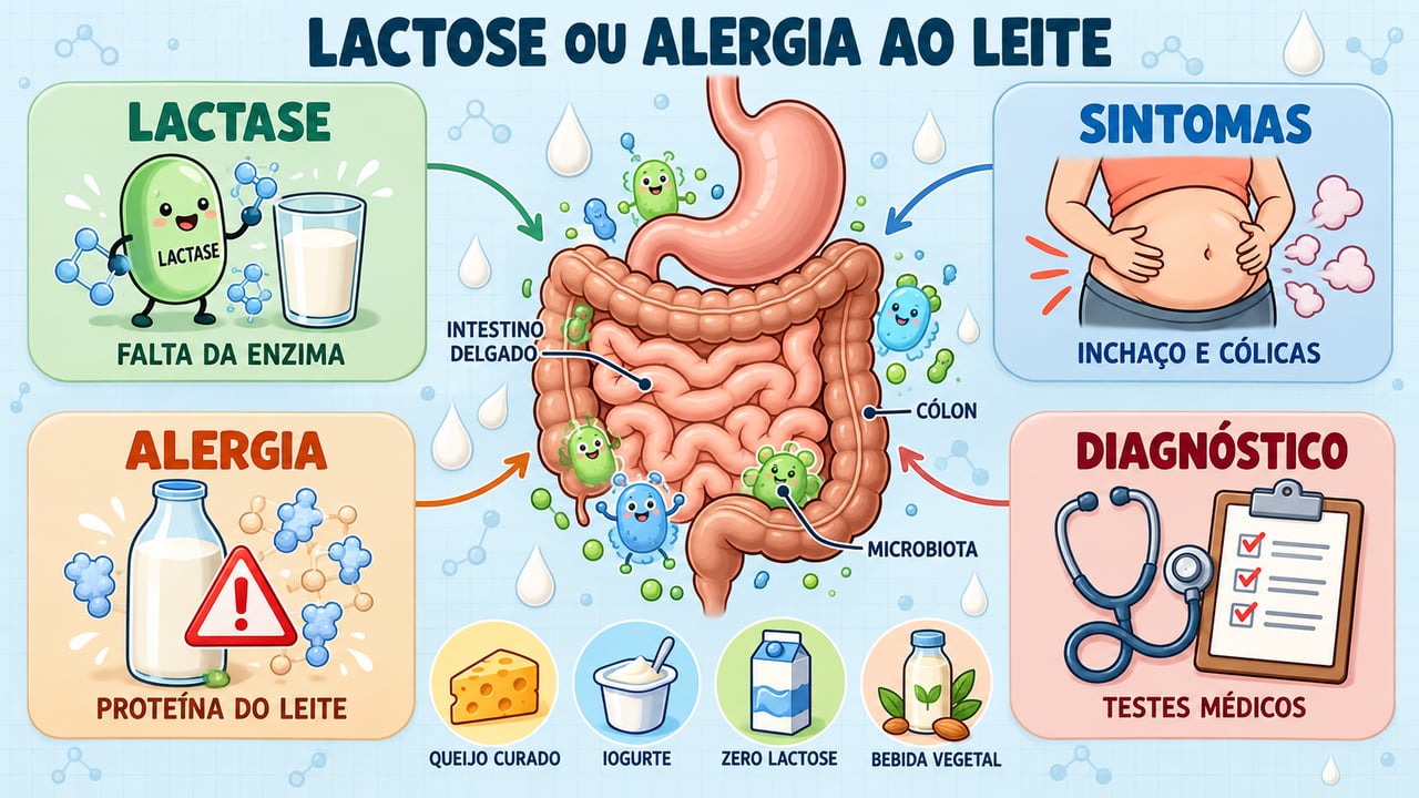 Falta de lactase, sintomas, alergia à proteína do leite e diagnóstico médico: os quatro pontos para diferenciar os quadros.