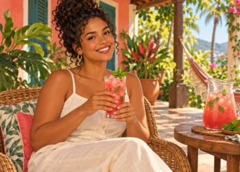 Melancia batida com hortelã hidrata, refresca e dispensa açúcar nas tardes de calor intenso.