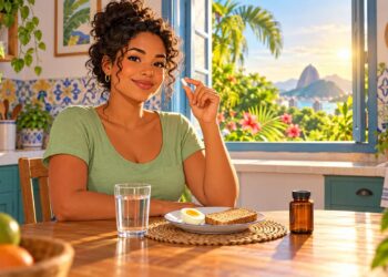 Tomar a vitamina B12 no café da manhã ajuda a criar o hábito diário.