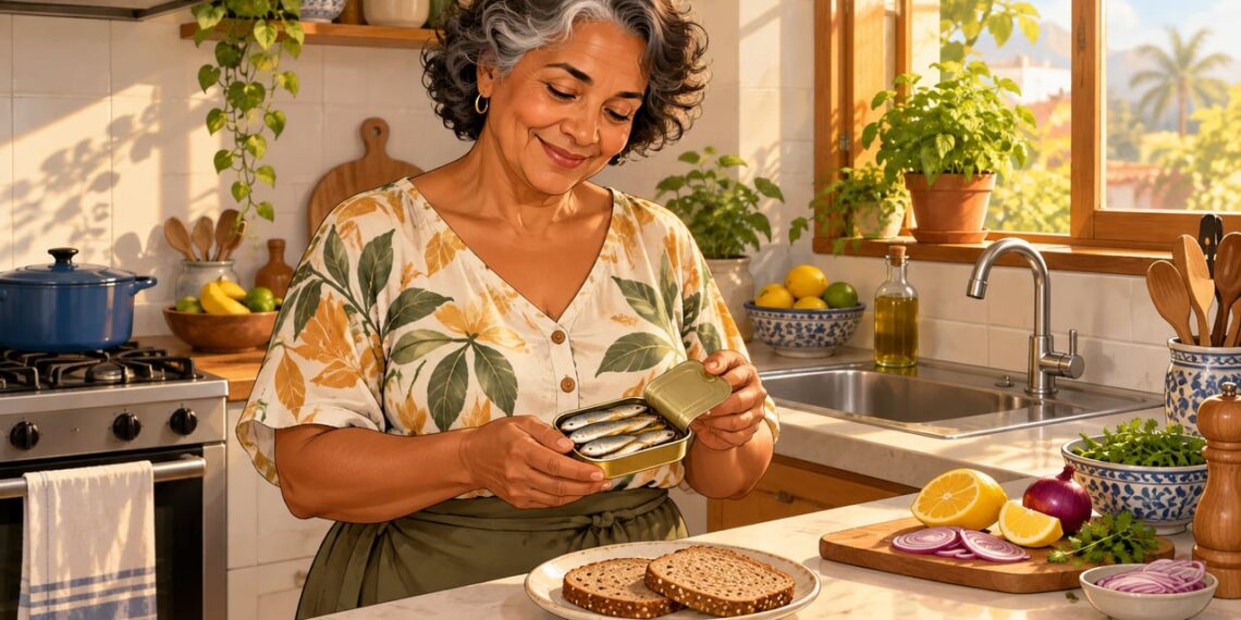 Sardinha enlatada é uma fonte barata e acessível de vitamina D, ômega-3 e cálcio.