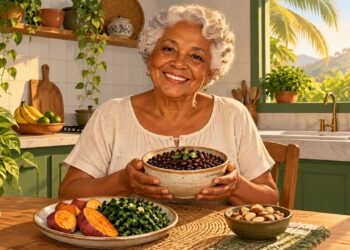 Feijão, legumes e verduras são a base da mesa de quem passa dos 100 anos.